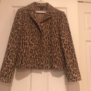 Louben leopard print Blazer, size 6